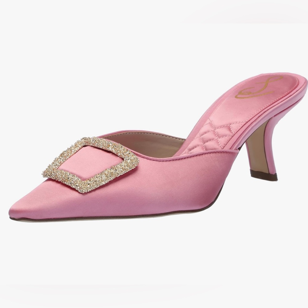 Sam Edelman Pink Satin Mule - NWT